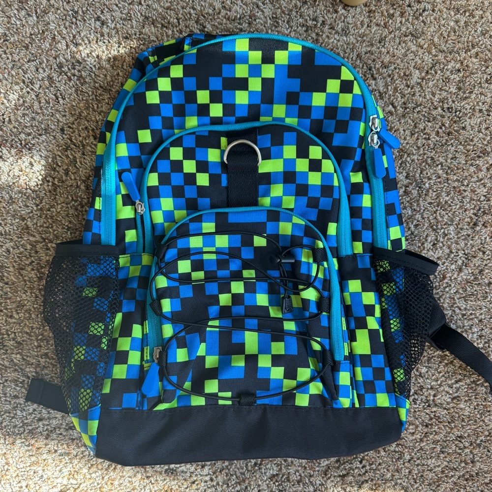 Pottery Barn Teen backpack green and blue Large size